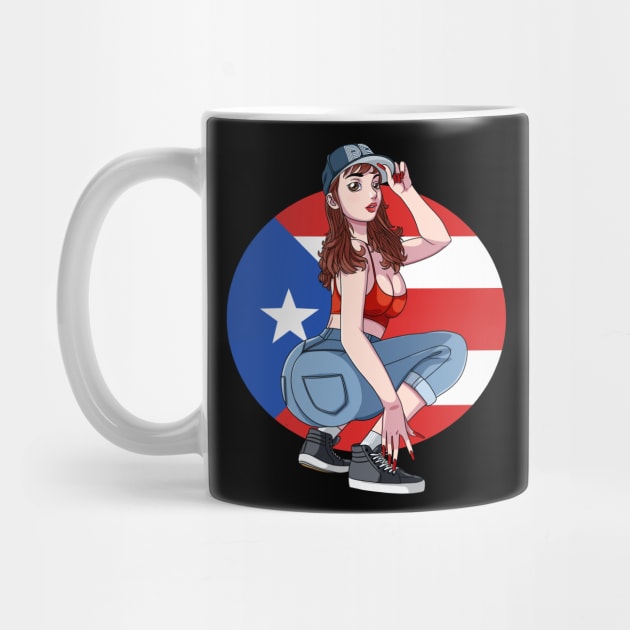 Boriqua Puerto Rican Strong Pride Puerto Rico Flag by Noseking